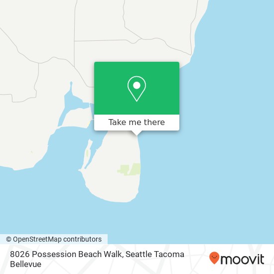 Mapa de 8026 Possession Beach Walk, Clinton, WA 98236