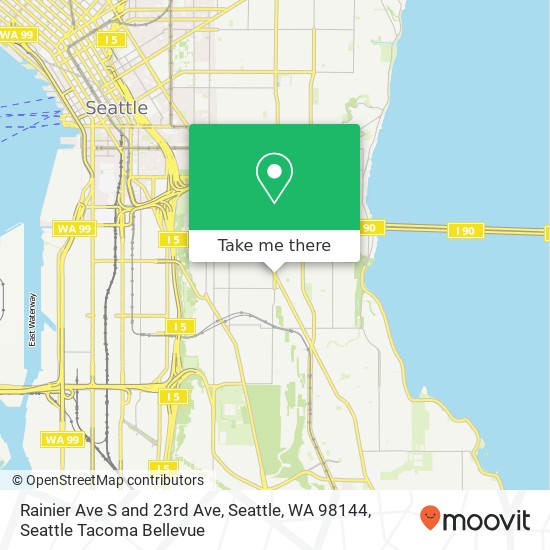 Mapa de Rainier Ave S and 23rd Ave, Seattle, WA 98144