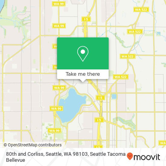 80th and Corliss, Seattle, WA 98103 map