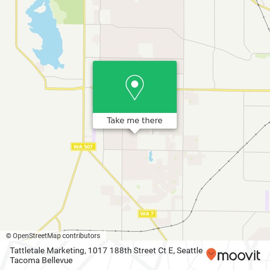 Mapa de Tattletale Marketing, 1017 188th Street Ct E