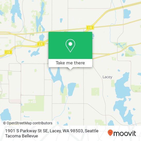 1901 S Parkway St SE, Lacey, WA 98503 map