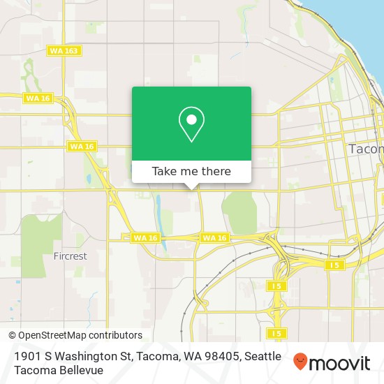 1901 S Washington St, Tacoma, WA 98405 map