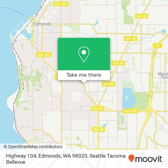 Highway 104, Edmonds, WA 98020 map