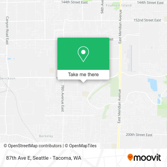 87th Ave E map