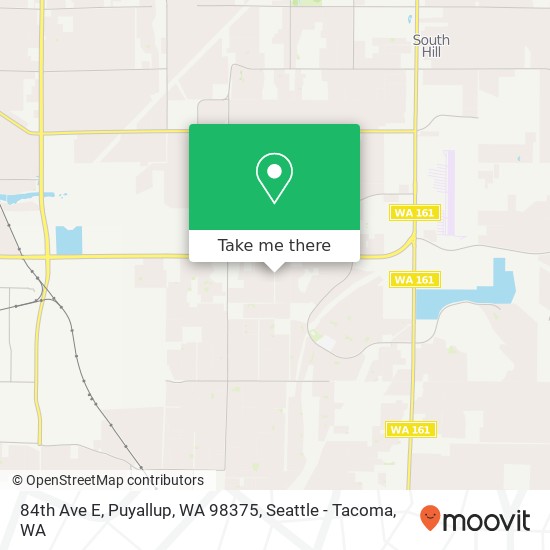 Mapa de 84th Ave E, Puyallup, WA 98375