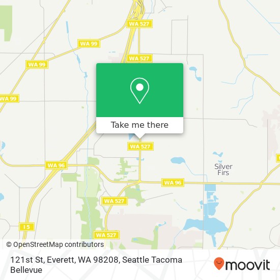 Mapa de 121st St, Everett, WA 98208