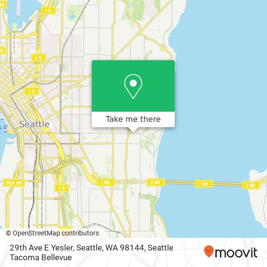 Mapa de 29th Ave E Yesler, Seattle, WA 98144