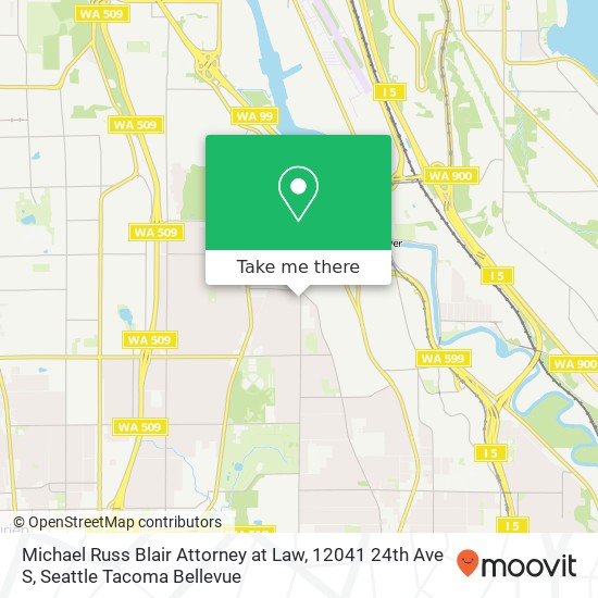 Mapa de Michael Russ Blair Attorney at Law, 12041 24th Ave S