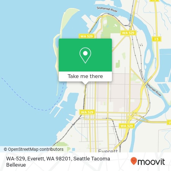 WA-529, Everett, WA 98201 map