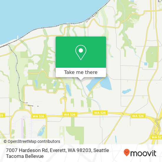 Mapa de 7007 Hardeson Rd, Everett, WA 98203