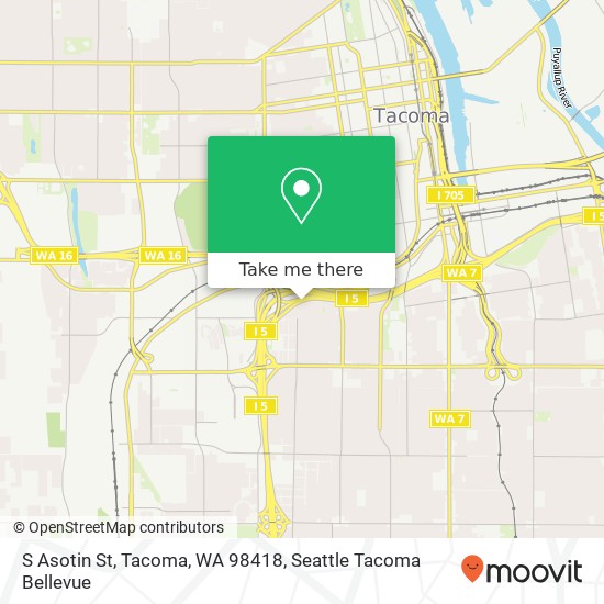 S Asotin St, Tacoma, WA 98418 map