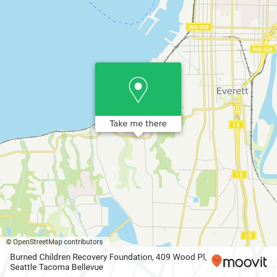 Burned Children Recovery Foundation, 409 Wood Pl map