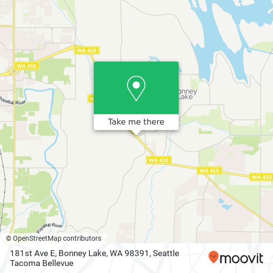 Mapa de 181st Ave E, Bonney Lake, WA 98391