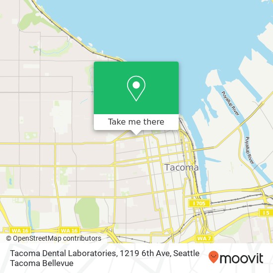 Tacoma Dental Laboratories, 1219 6th Ave map