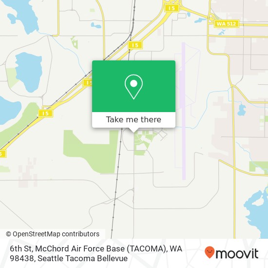 Mapa de 6th St, McChord Air Force Base (TACOMA), WA 98438