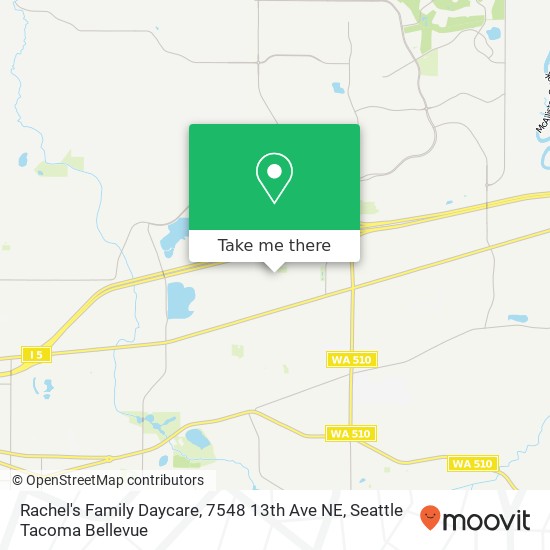 Mapa de Rachel's Family Daycare, 7548 13th Ave NE