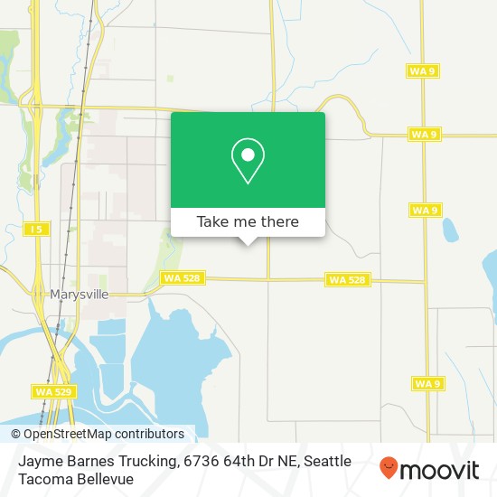 Mapa de Jayme Barnes Trucking, 6736 64th Dr NE