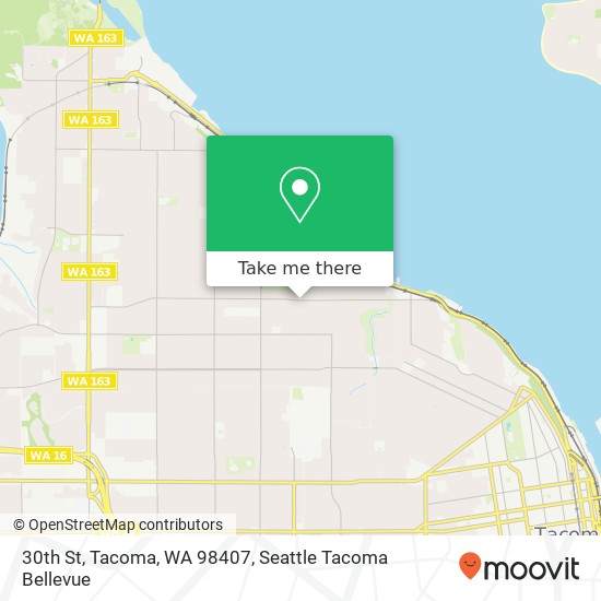 Mapa de 30th St, Tacoma, WA 98407