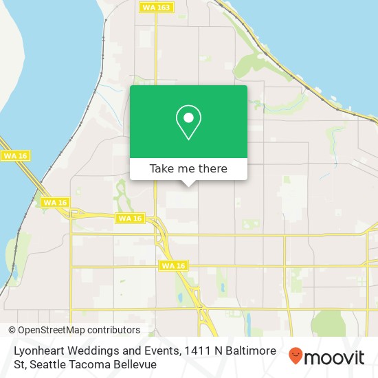 Lyonheart Weddings and Events, 1411 N Baltimore St map