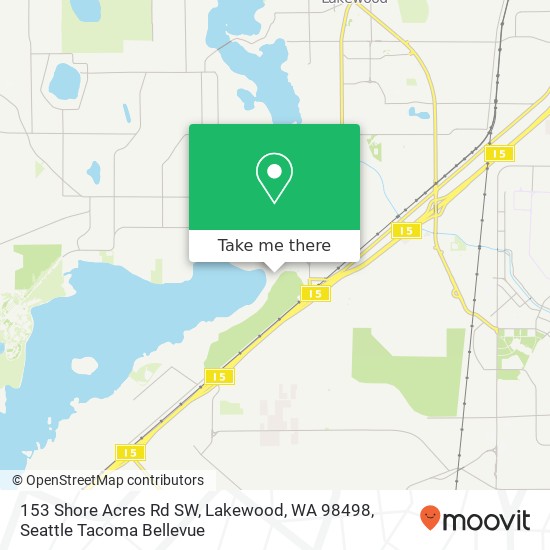 153 Shore Acres Rd SW, Lakewood, WA 98498 map