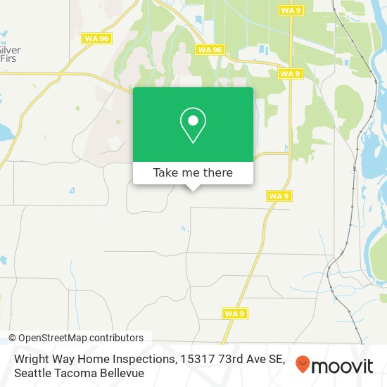 Mapa de Wright Way Home Inspections, 15317 73rd Ave SE