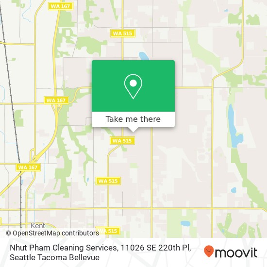 Mapa de Nhut Pham Cleaning Services, 11026 SE 220th Pl