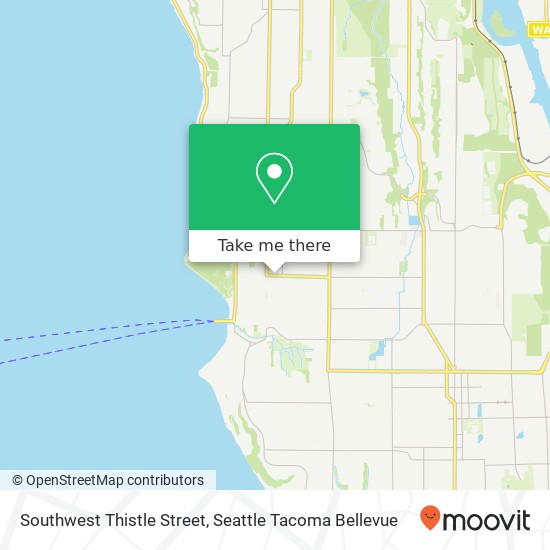 Mapa de Southwest Thistle Street, SW Thistle St, Seattle, WA 98136, USA