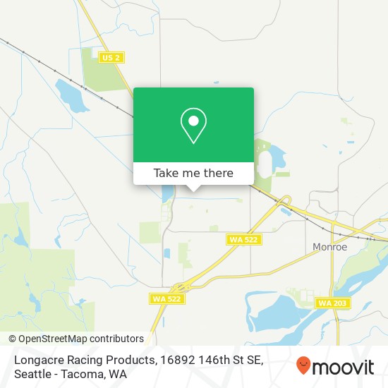 Mapa de Longacre Racing Products, 16892 146th St SE