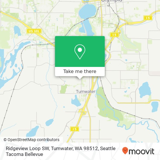 Mapa de Ridgeview Loop SW, Tumwater, WA 98512