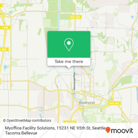 Mapa de Myoffice Facility Solutions, 15231 NE 95th St