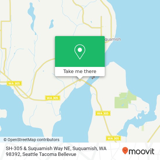 Mapa de SH-305 & Suquamish Way NE, Suquamish, WA 98392