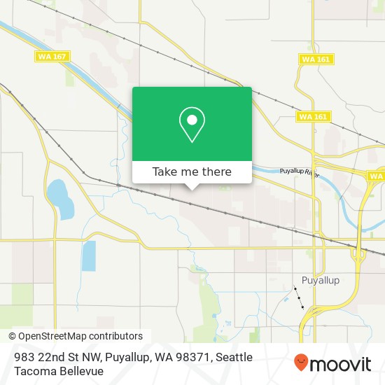 Mapa de 983 22nd St NW, Puyallup, WA 98371