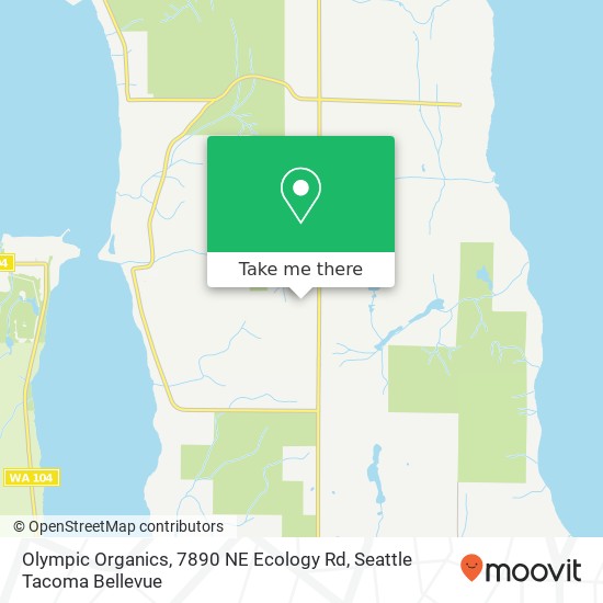 Mapa de Olympic Organics, 7890 NE Ecology Rd