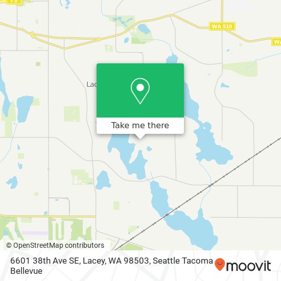 Mapa de 6601 38th Ave SE, Lacey, WA 98503