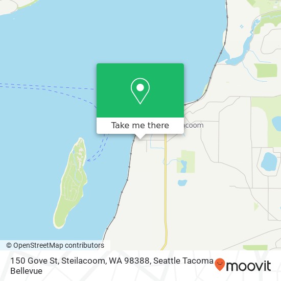 Mapa de 150 Gove St, Steilacoom, WA 98388