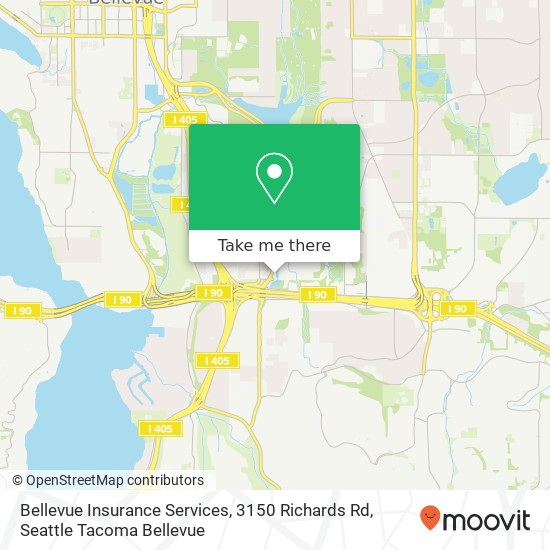 Mapa de Bellevue Insurance Services, 3150 Richards Rd