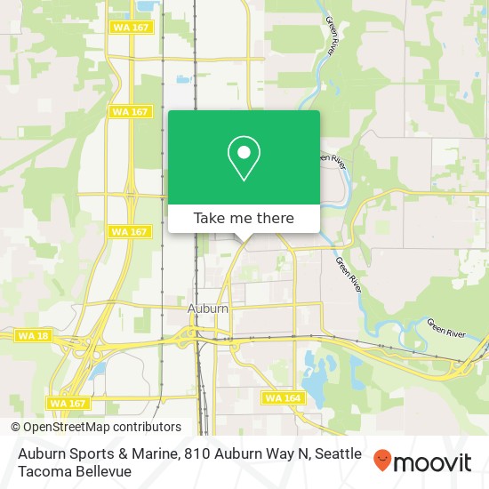 Mapa de Auburn Sports & Marine, 810 Auburn Way N