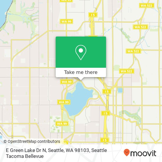 E Green Lake Dr N, Seattle, WA 98103 map