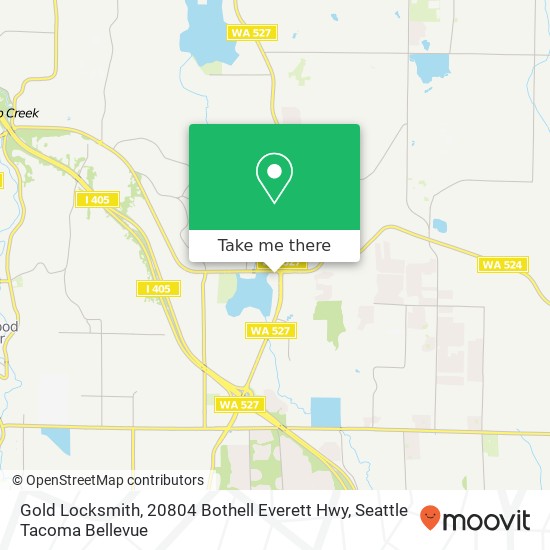 Mapa de Gold Locksmith, 20804 Bothell Everett Hwy