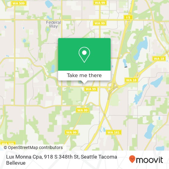 Mapa de Lux Monna Cpa, 918 S 348th St