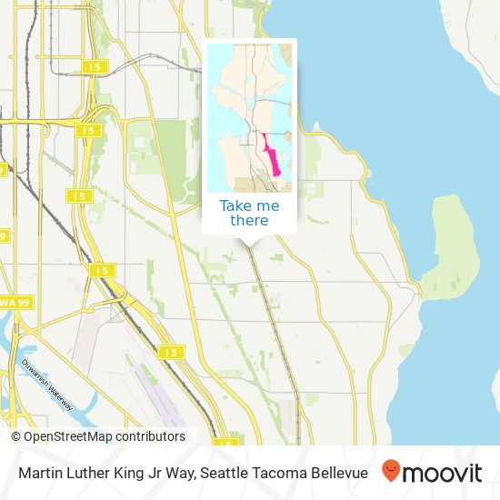 Mapa de Martin Luther King Jr Way, Seattle, WA 98118
