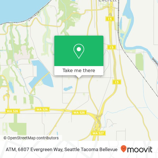 ATM, 6807 Evergreen Way map