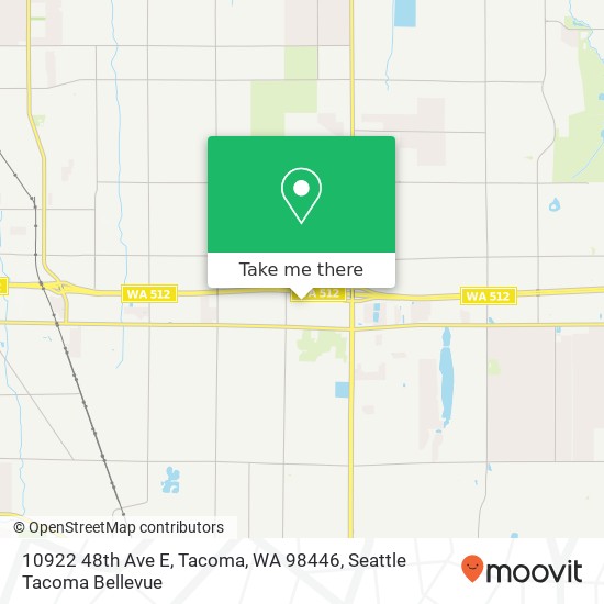 Mapa de 10922 48th Ave E, Tacoma, WA 98446