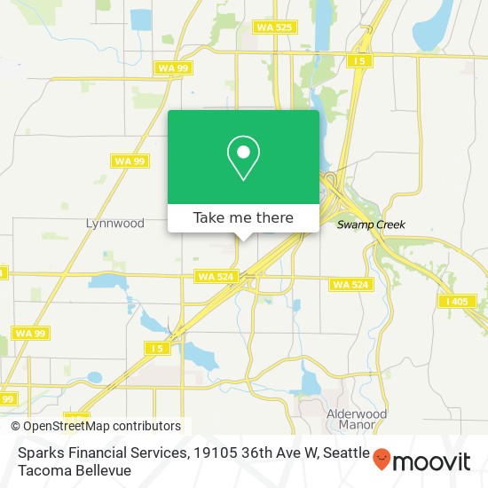 Sparks Financial Services, 19105 36th Ave W map