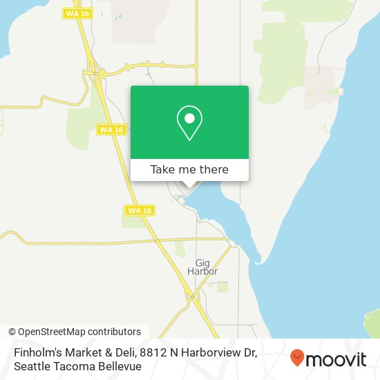 Finholm's Market & Deli, 8812 N Harborview Dr map