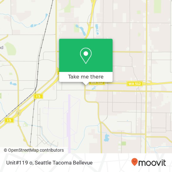 Mapa de Unit#119 o, 11105 Steele St S Unit#119 o, Tacoma, WA 98444, USA