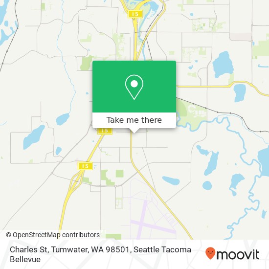 Mapa de Charles St, Tumwater, WA 98501