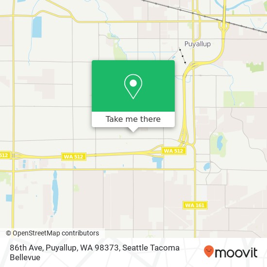 Mapa de 86th Ave, Puyallup, WA 98373