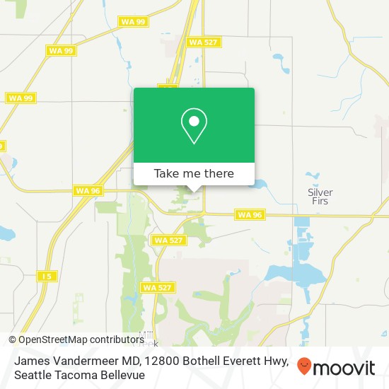 Mapa de James Vandermeer MD, 12800 Bothell Everett Hwy
