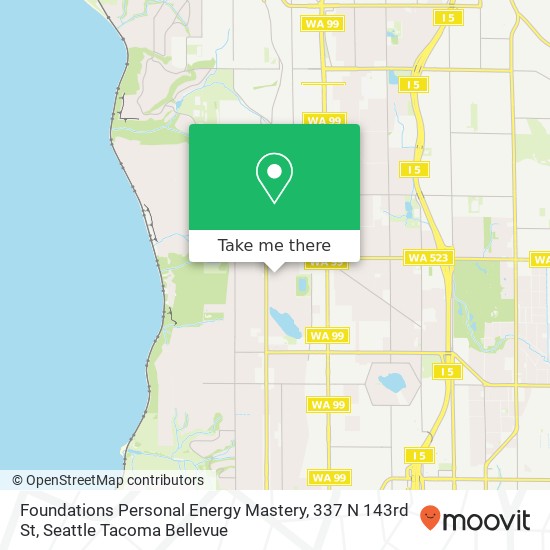 Mapa de Foundations Personal Energy Mastery, 337 N 143rd St